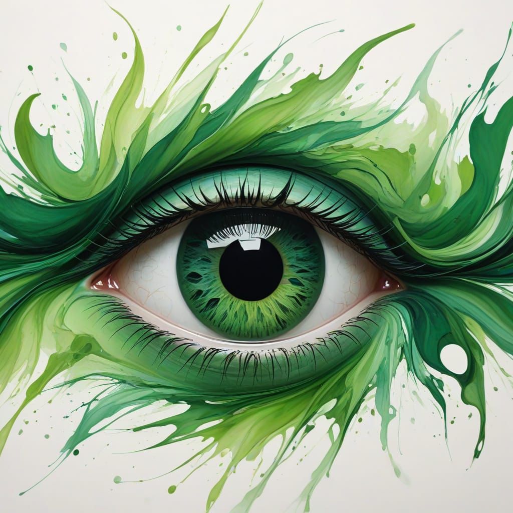 Green eye  by @Dometi George