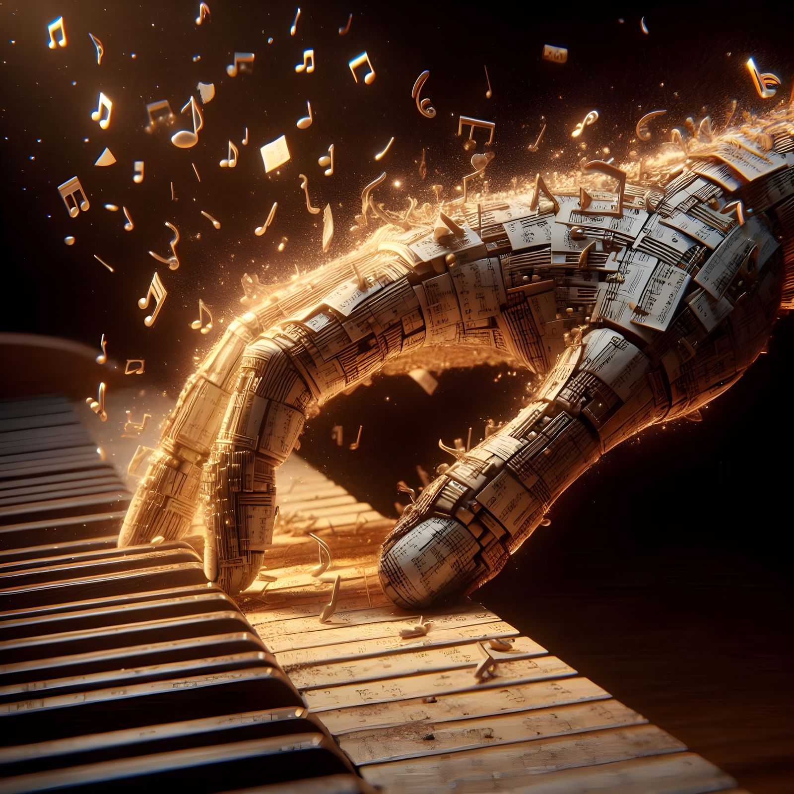 Hand of the composer