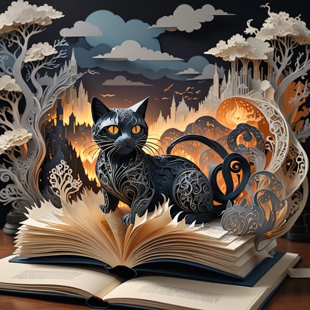 The cat pop-up