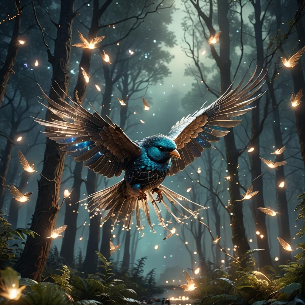 Shining bird