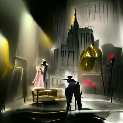 concept art film noir, hearts of sweet gold