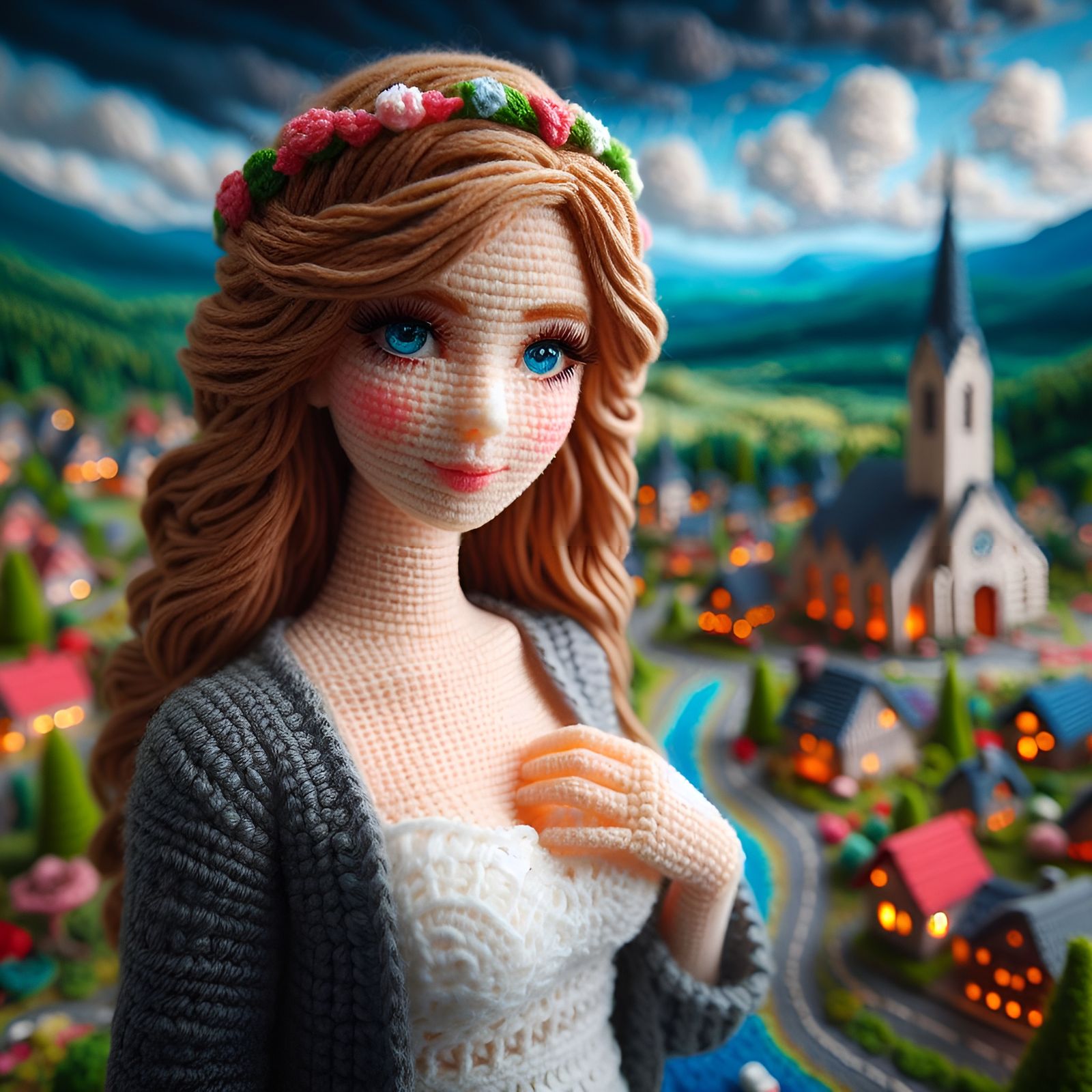 Crochet Portrait - Mountain Village Maiden