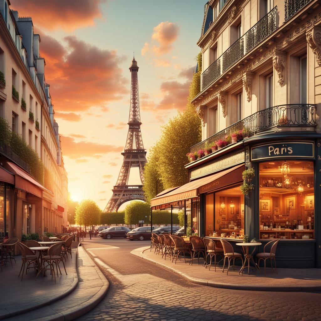 Street of Paris - AI Generated Artwork - NightCafe Creator