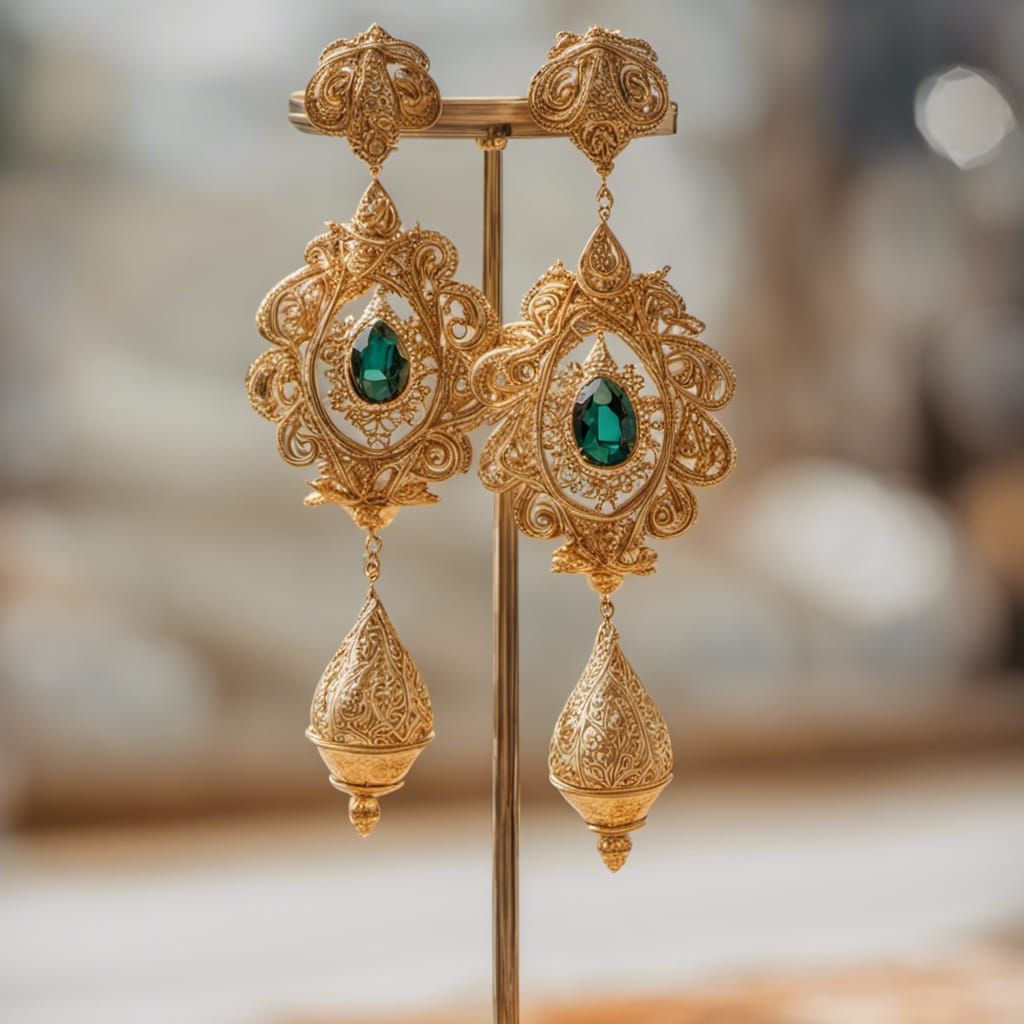 Flipkart.com - Buy Voylla Arabian Nights Oxidized Earrings Brass Drops &  Danglers Online at Best Prices in India