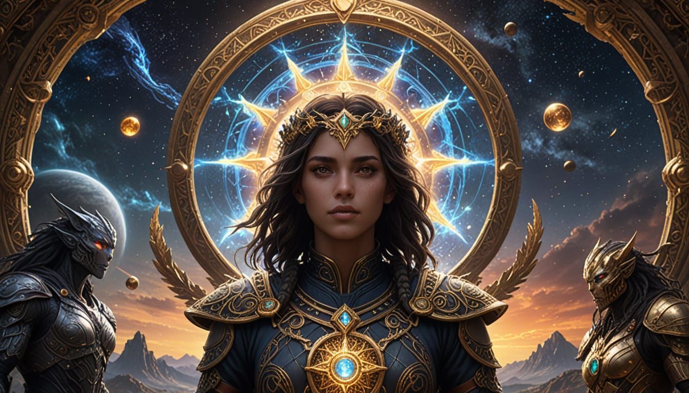 Divine Beings Presiding Over Eternity