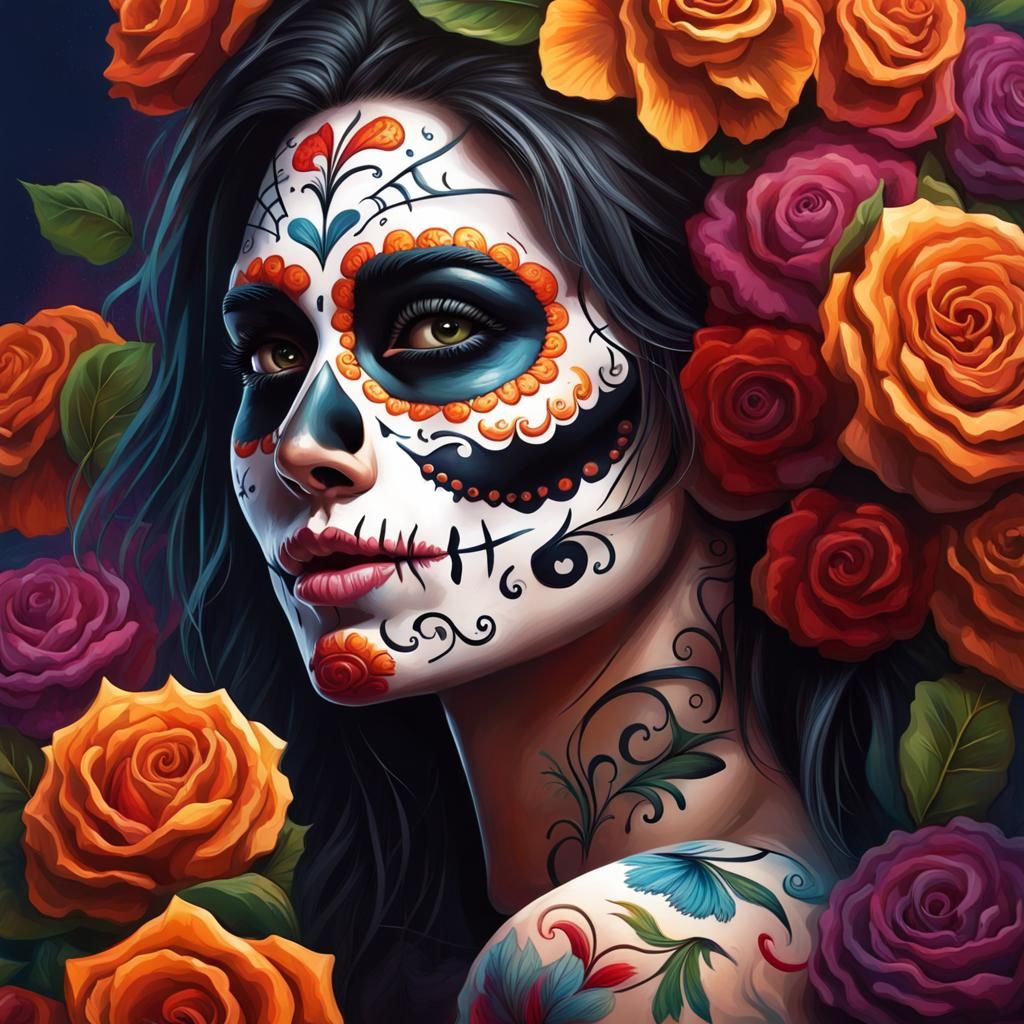 day of the dead - AI Generated Artwork - NightCafe Creator