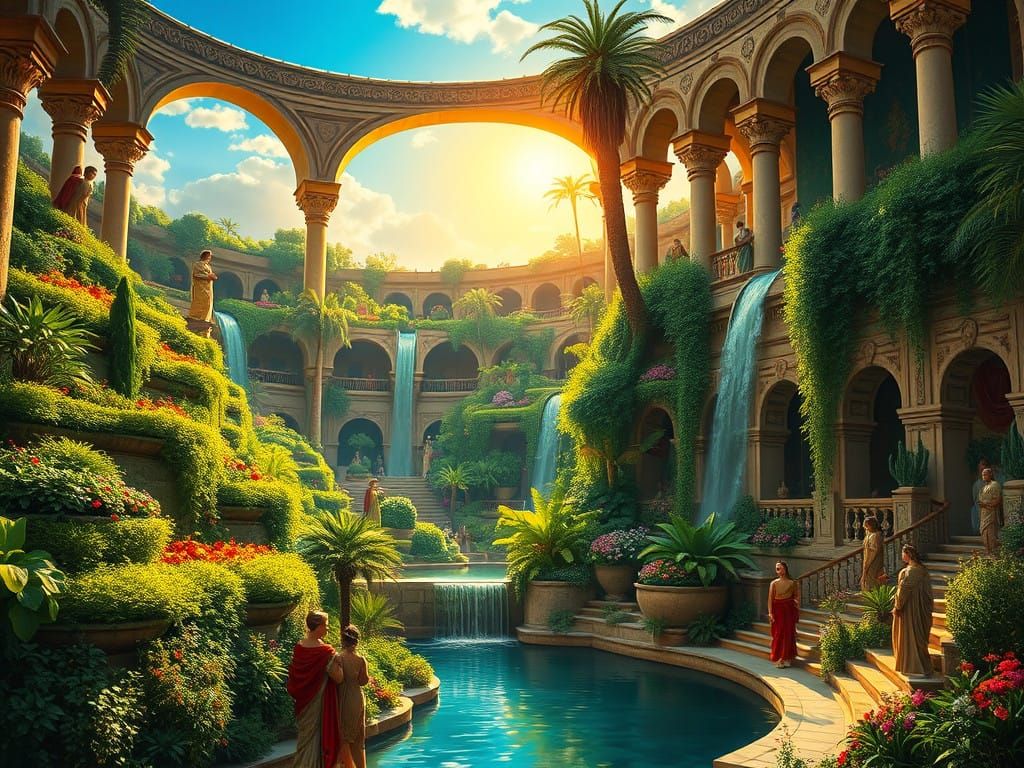 The Hanging Gardens of Babylon.  by @proofman