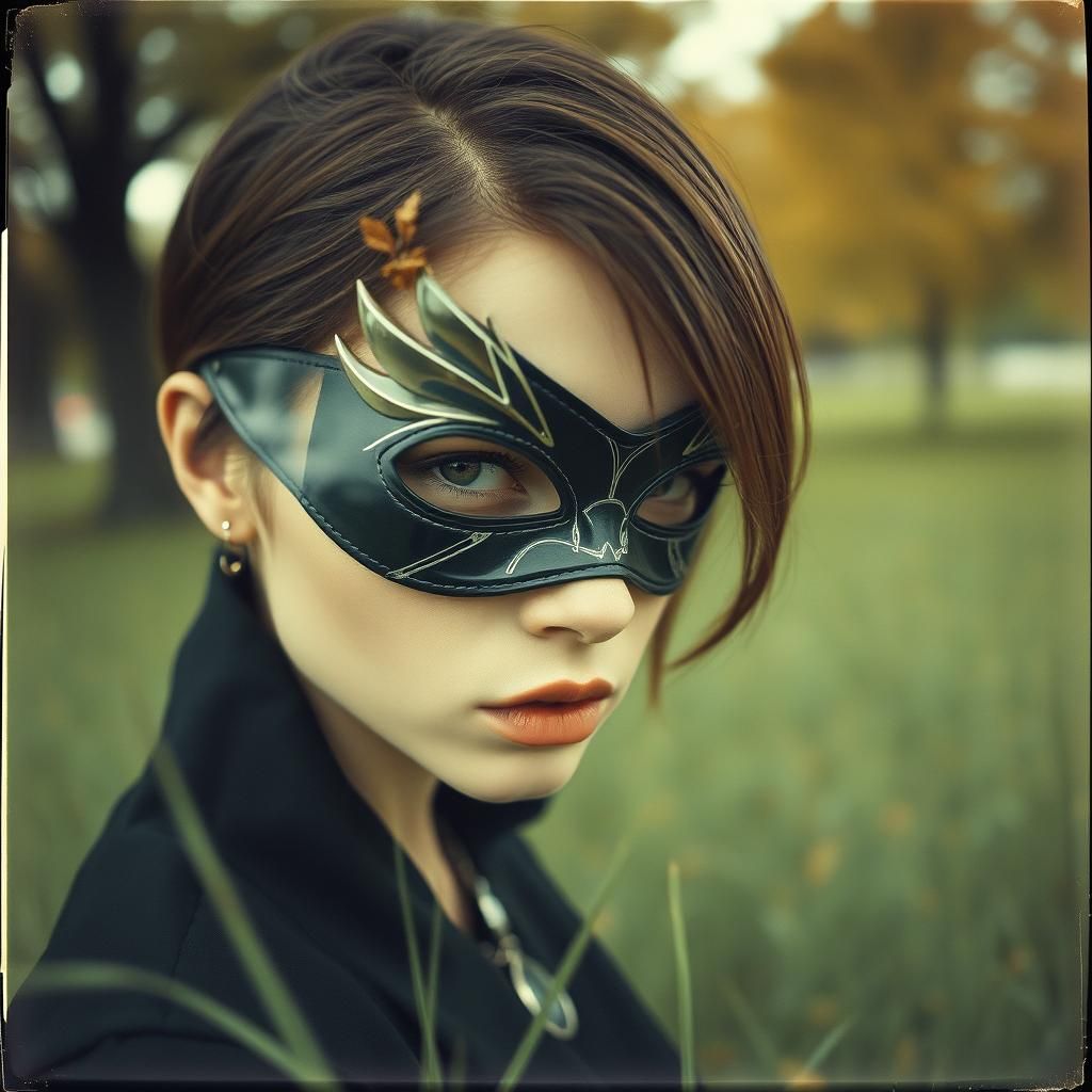 Polaroid Photography in White Gold Silver, In this hyperreal...