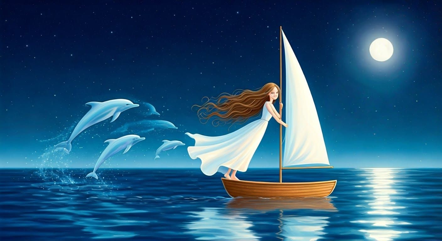 Sailing with dolphins