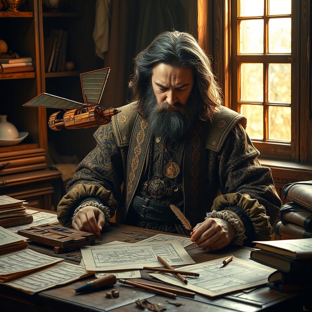  Renaissance inventor Leonardo DaVinci