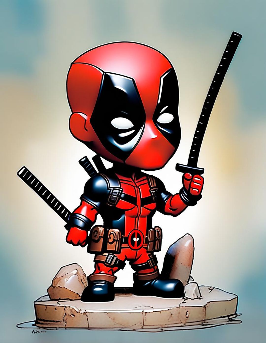 Deadpool Bobblehead - AI Generated Artwork - NightCafe Creator