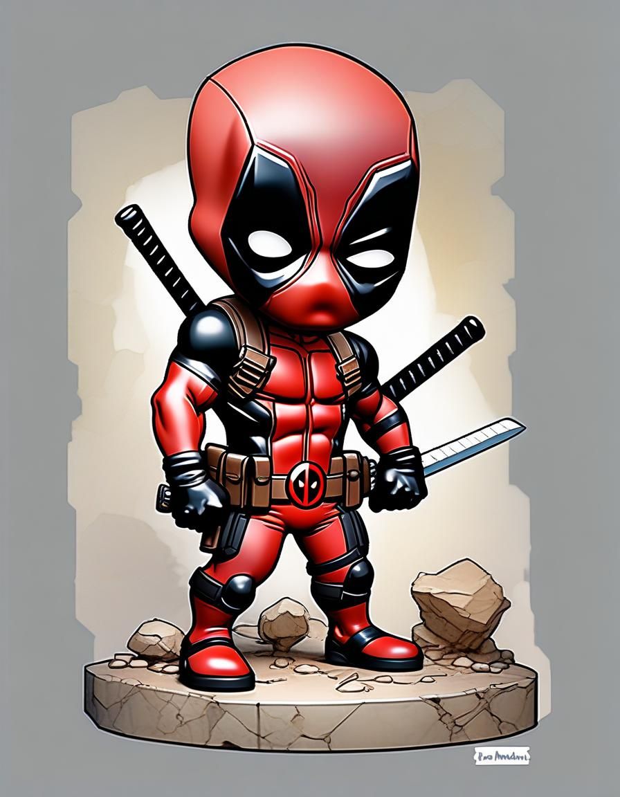 Deadpool Bobblehead - AI Generated Artwork - NightCafe Creator