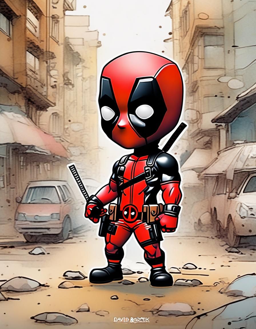 Deadpool Bobblehead - AI Generated Artwork - NightCafe Creator