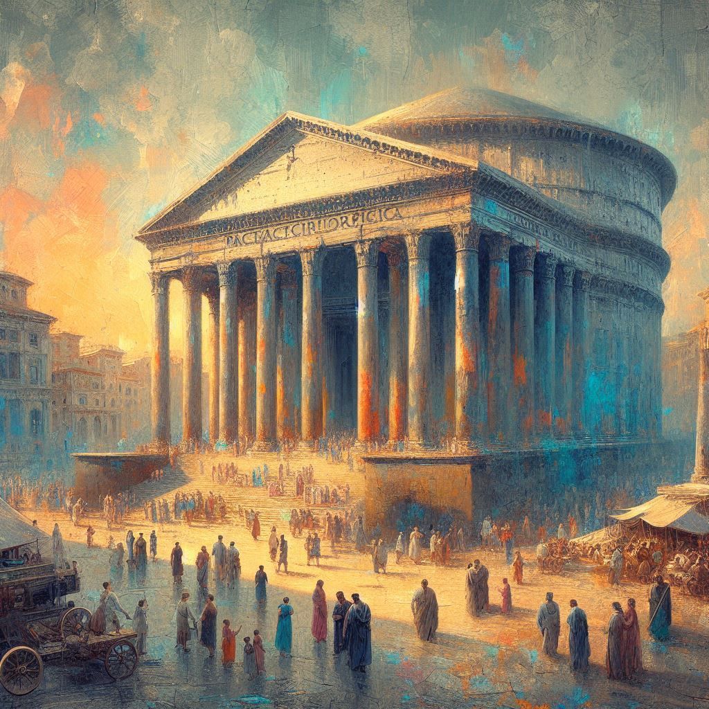 Pantheon temple in golden age