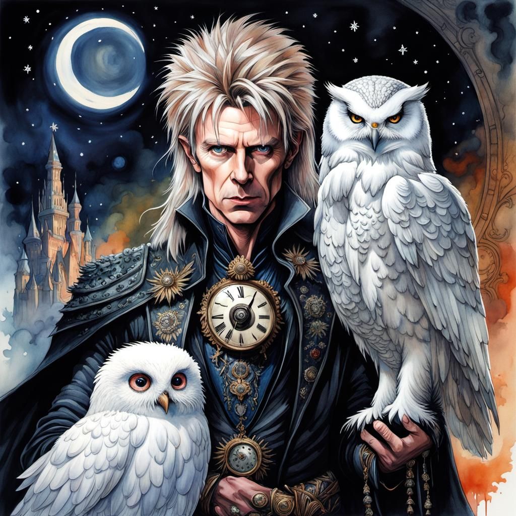 David Bowies as the Goblin King   by @Winter