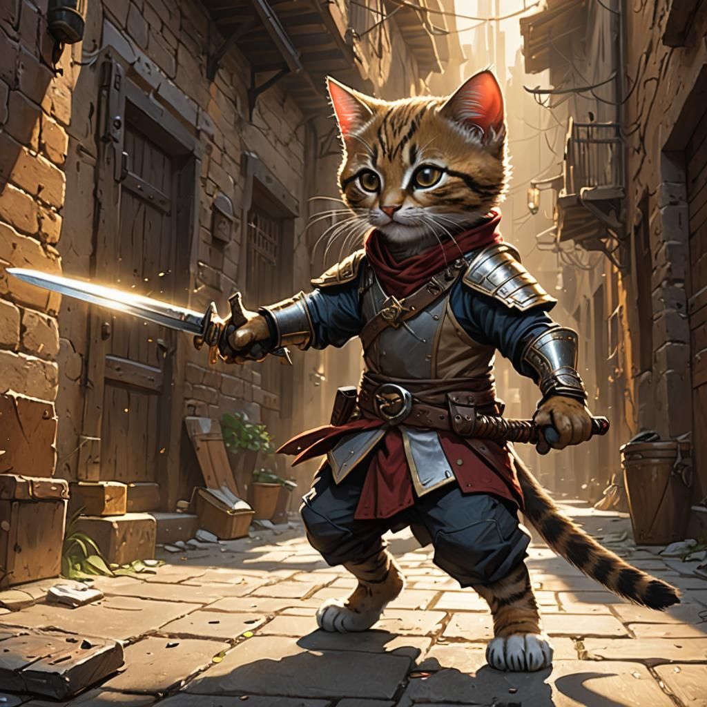 "One day I'll be as good as papa!"