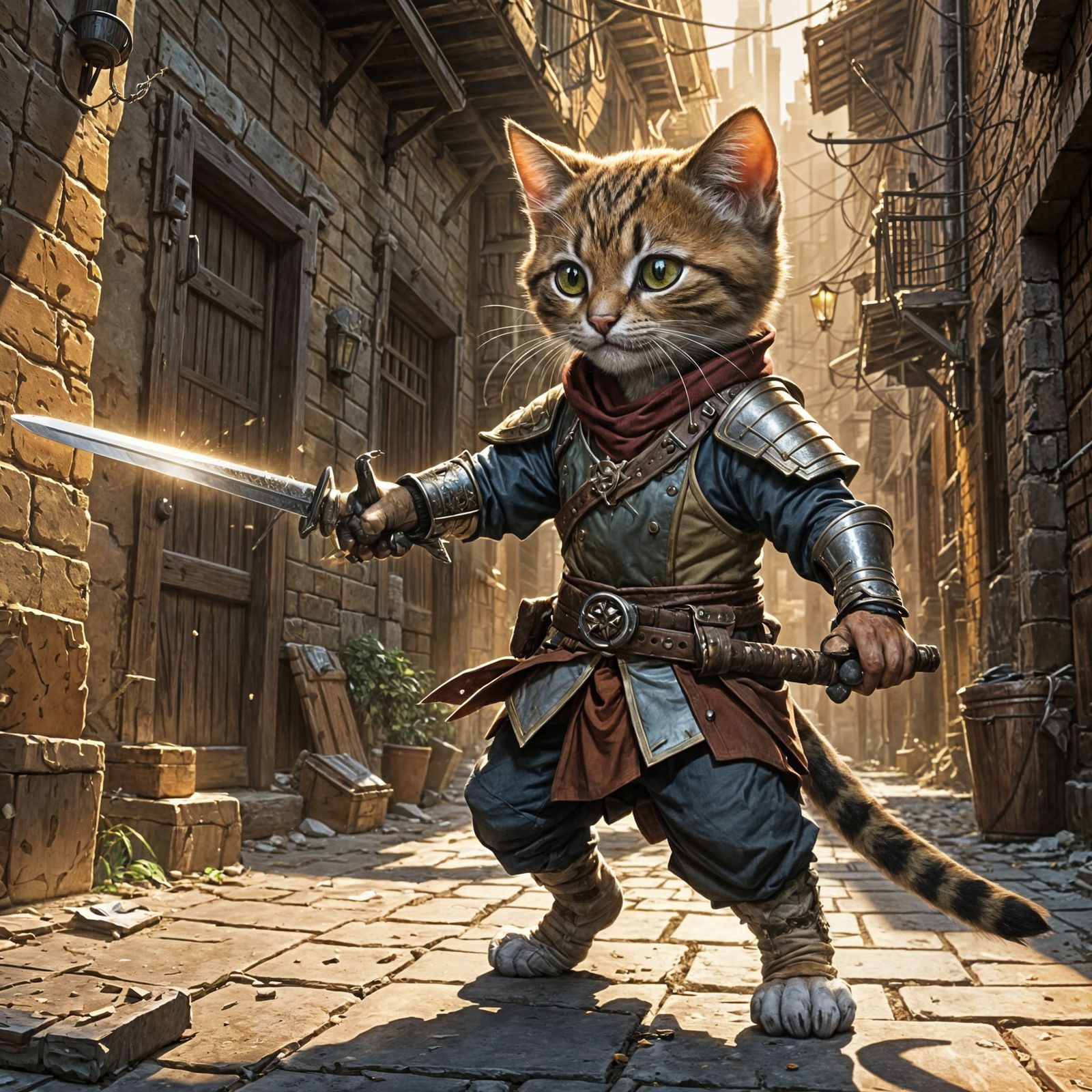 "One day I'll be as good as papa!"  by @AlfredAGear