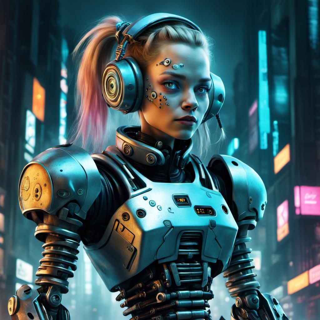 Alice in Wonderland | Cyberpunk Edition #2 - AI Generated Artwork ...