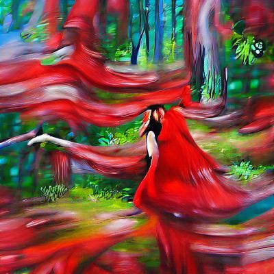 Trixie Wondering in the Forest