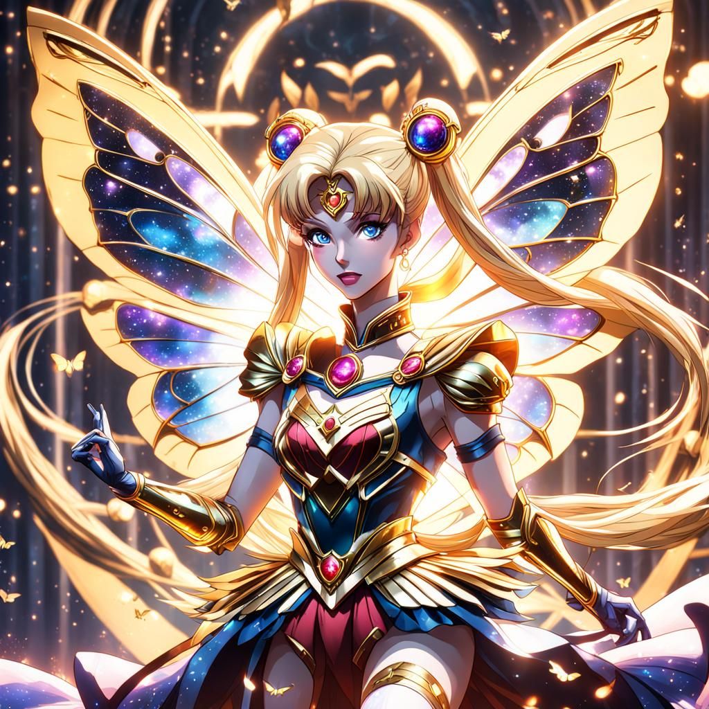 Butterfly Sailor Moon  by @bashfulglowfly