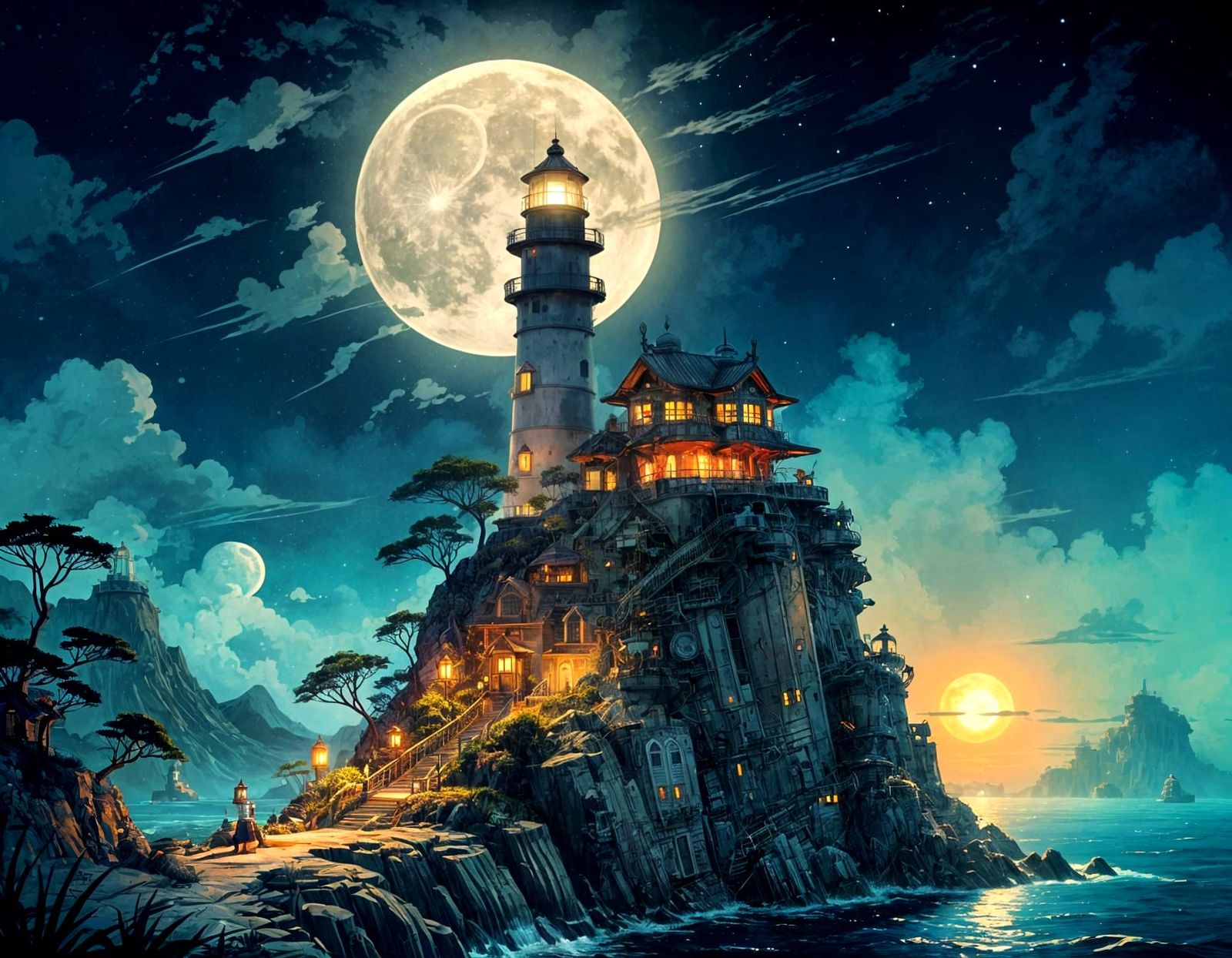 Lighthouse   by @1cheesepuff