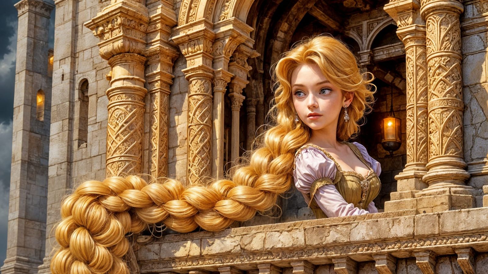 Rapunzel…stuck in a Tower  by @MindlessCreations