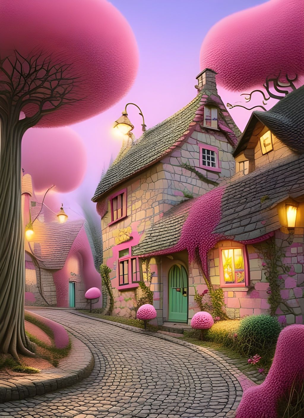Cotton Candy Cottage   by @StockVixen