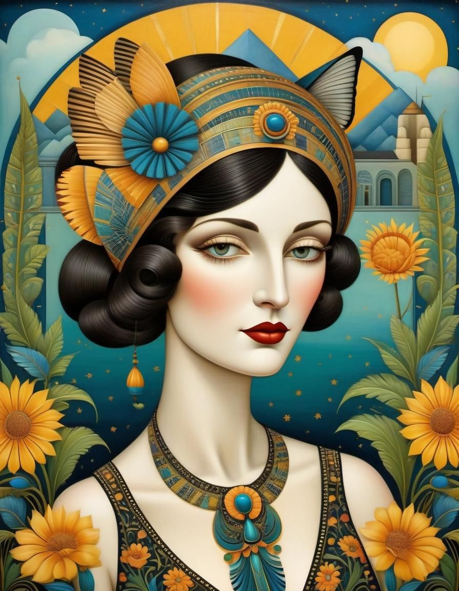 Art Deco woman