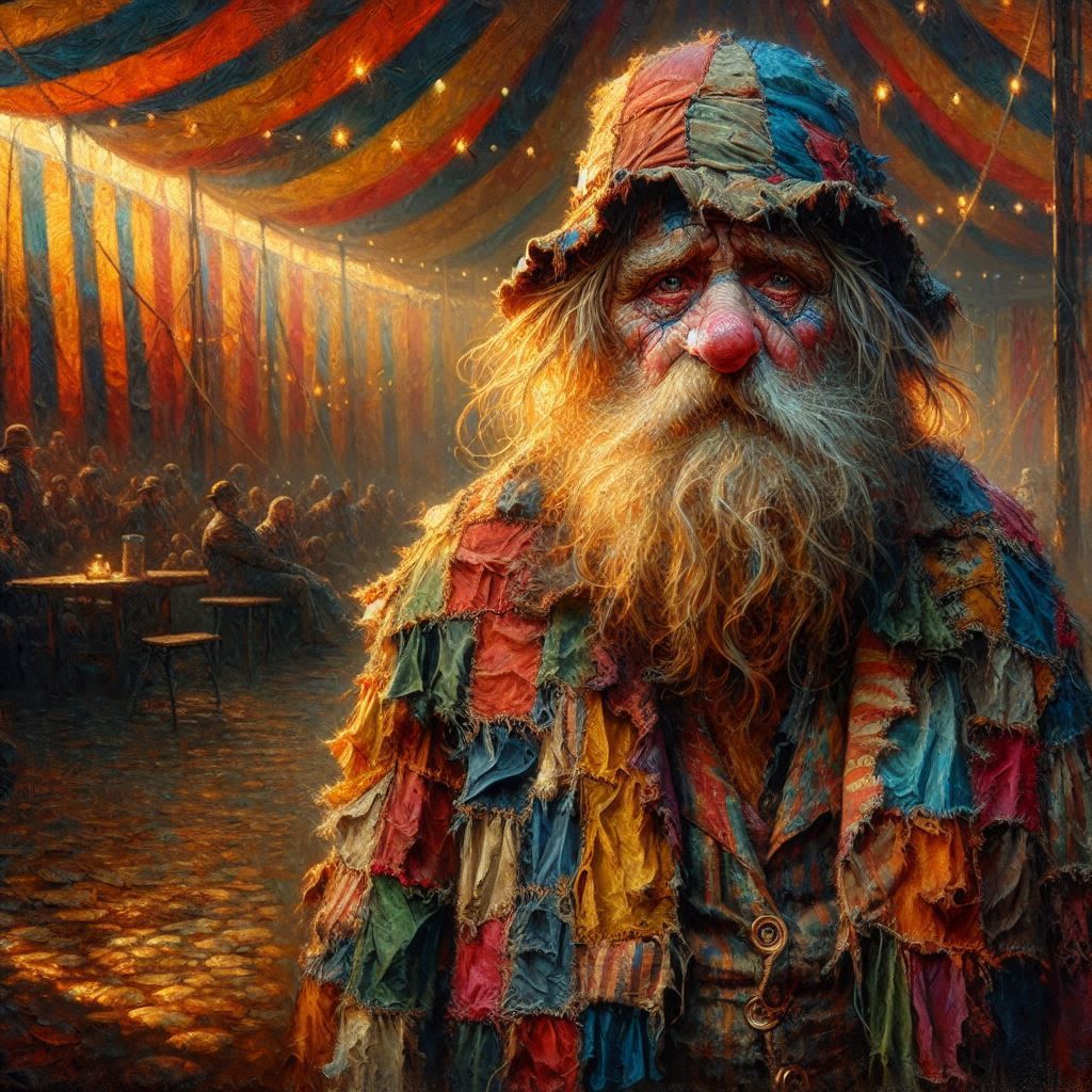 Mistaken for a clown