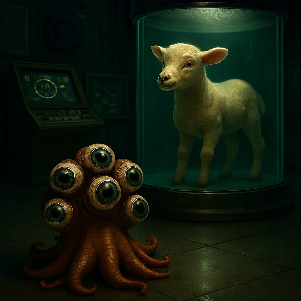 what's up with the eyeball octopus in alien: earth's observa...