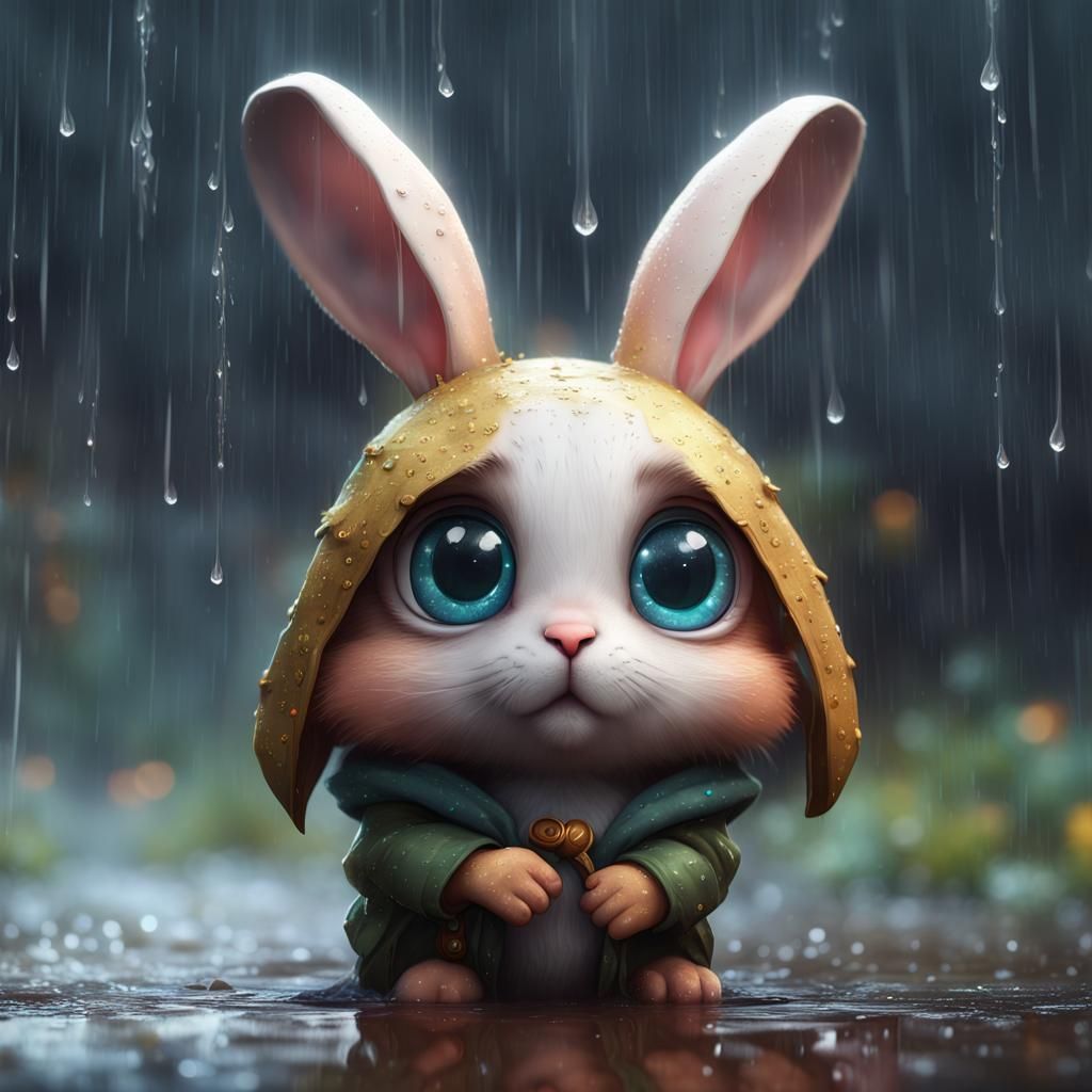 sad little bunny - AI Generated Artwork - NightCafe Creator