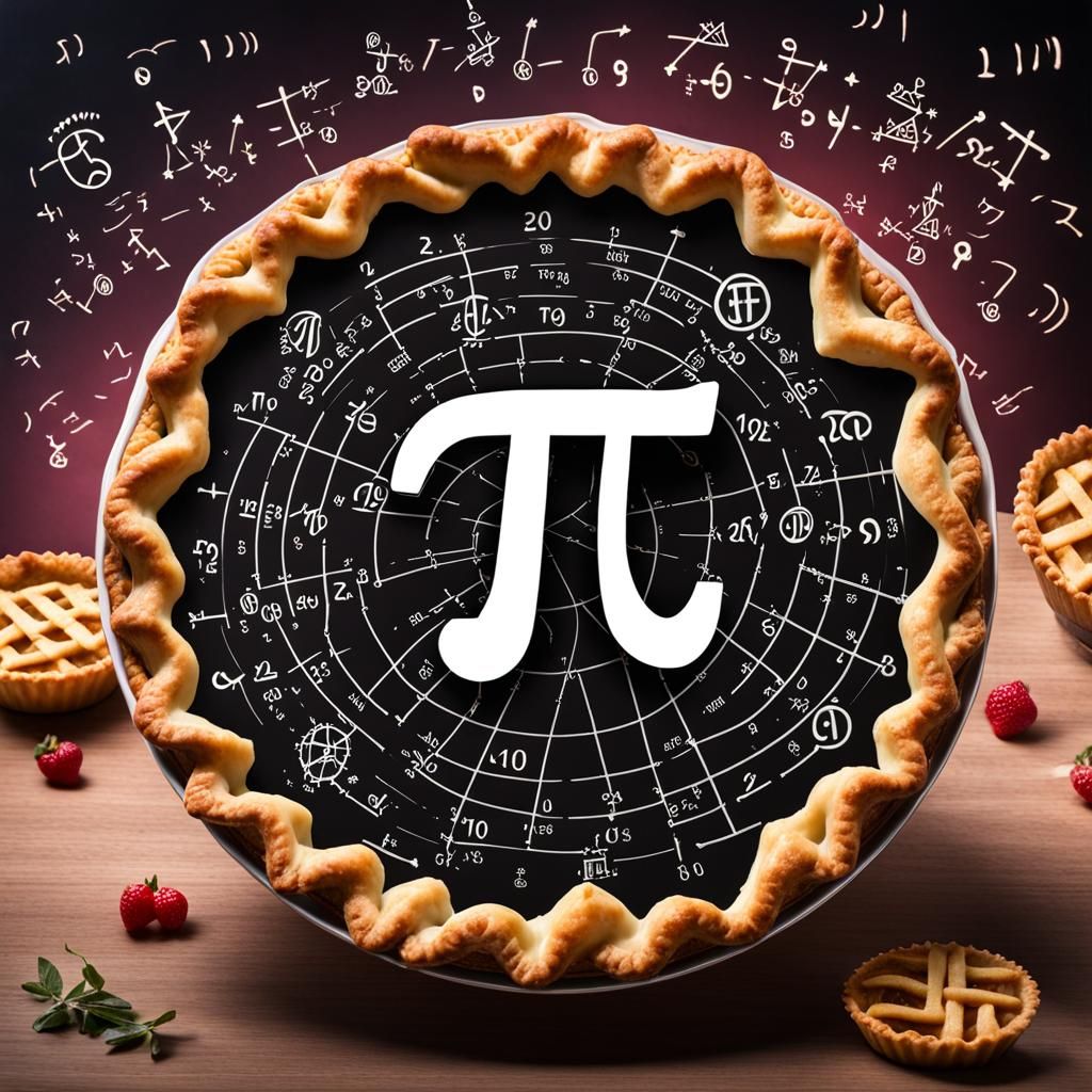 Pi Pie  by @Frond_Dishlock