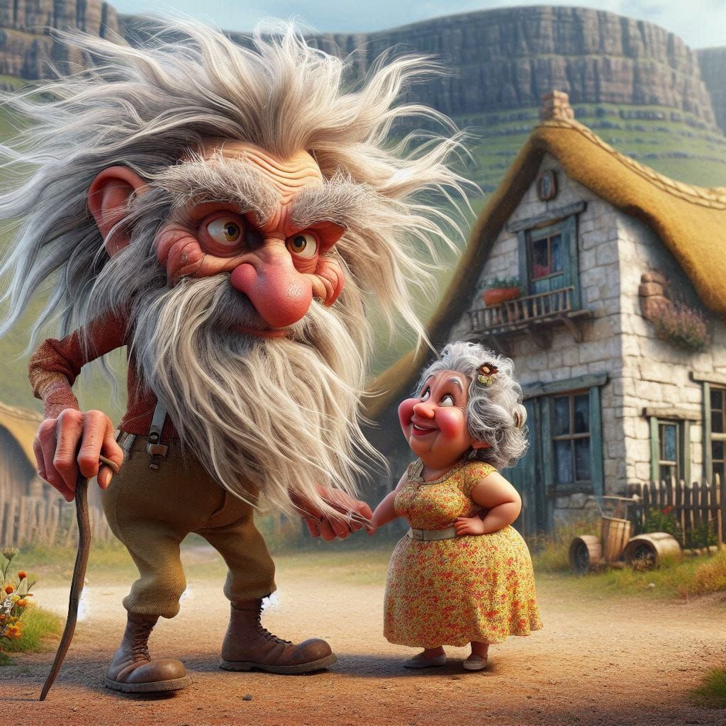 Fearlessly she stepped right up to the old recluse 🫵🏻 05