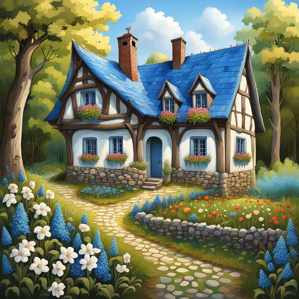 A beautiful old german house.