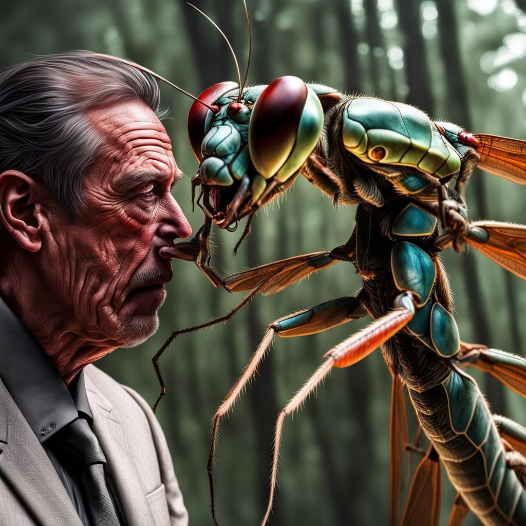 Giant Bloodthirsty Extraterrestrial Dragonfly-Mantis Overlor...
