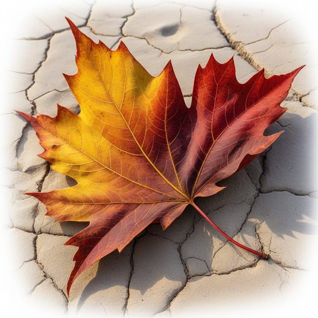 Solitary Autumn Leaf 🍂🌍