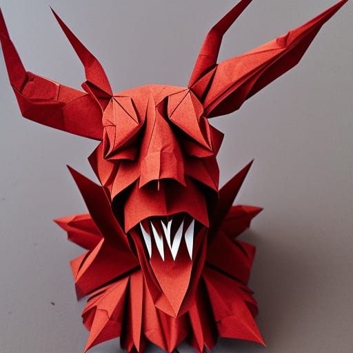 Paper Satan - AI Generated Artwork - NightCafe Creator