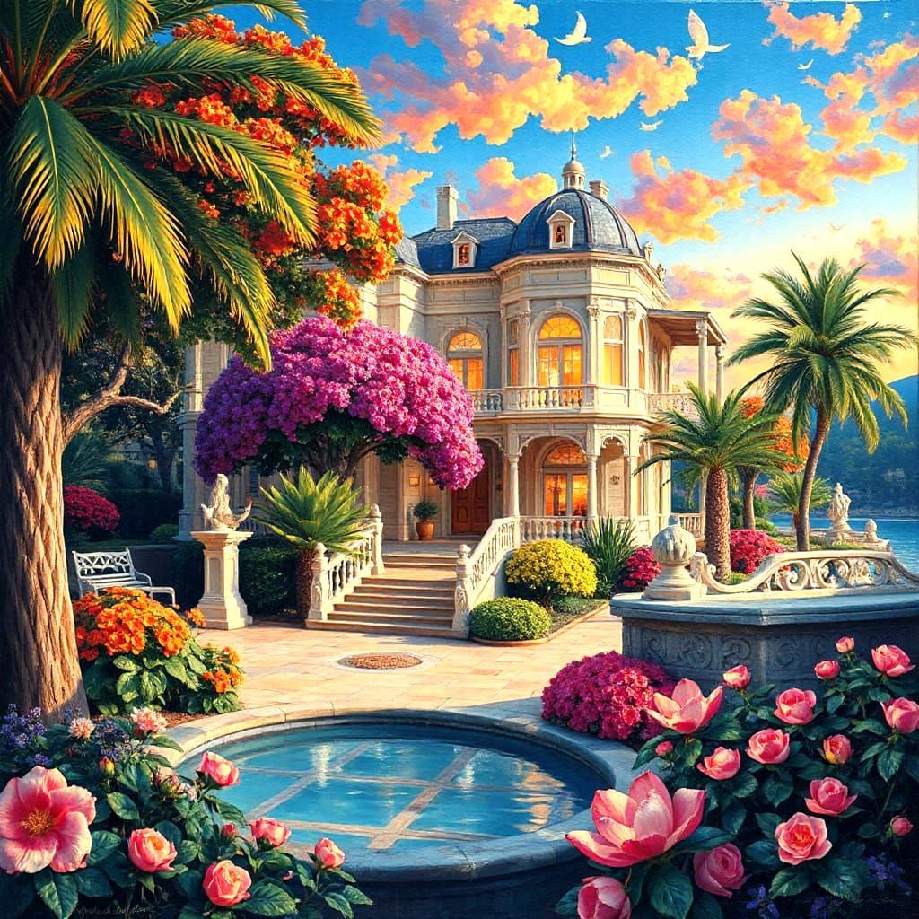 A beautiful Garden in Summer   by @Edna