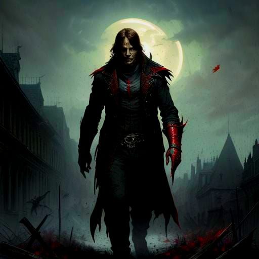 Horror Monster in a Dark Fantasy Style