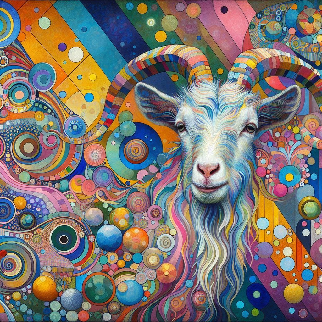 Psychedelic goat
