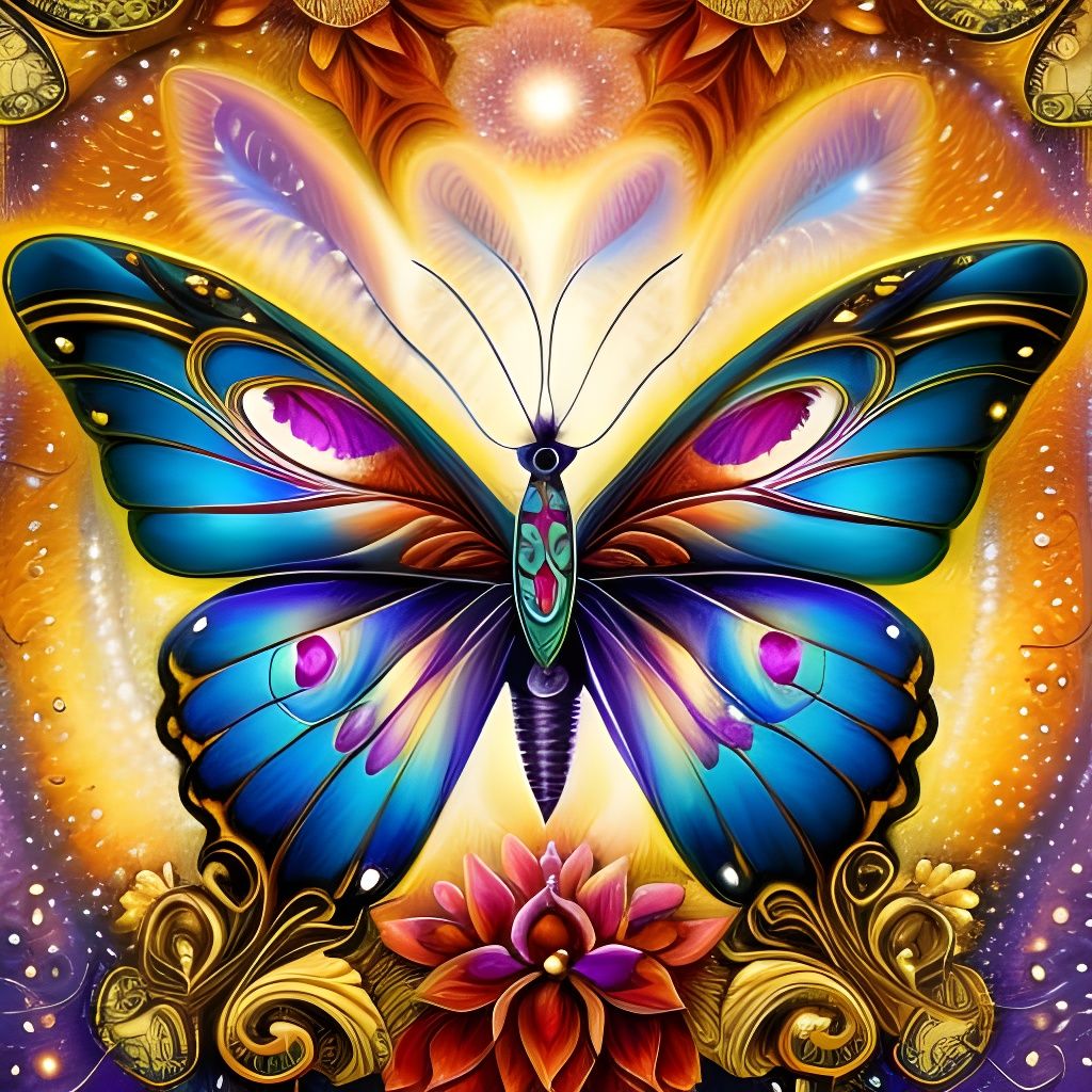 Magical butterfly - AI Generated Artwork - NightCafe Creator