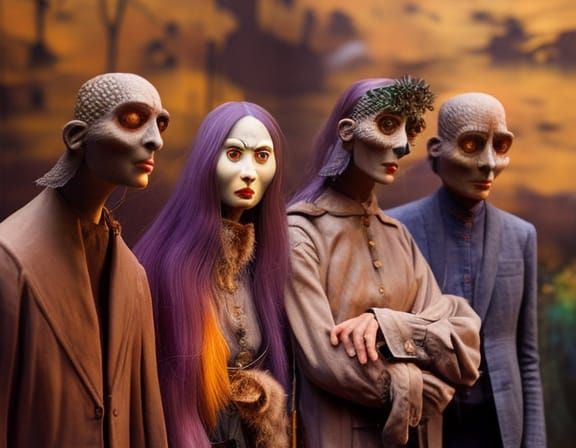 Surrealistic Woim Toins in Aokigahara: Hyperrealism