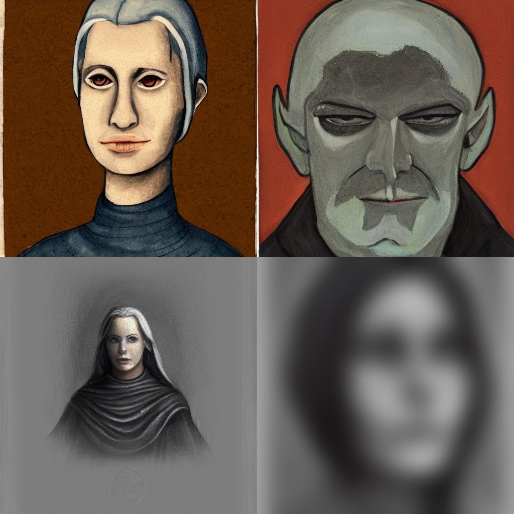 A portrait in the style of Antipodeans
