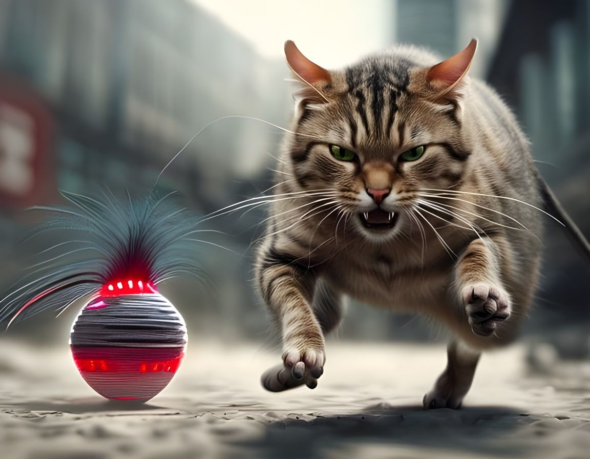 Cat exercise toy - ball of torment - AI Generated Artwork - NightCafe ...