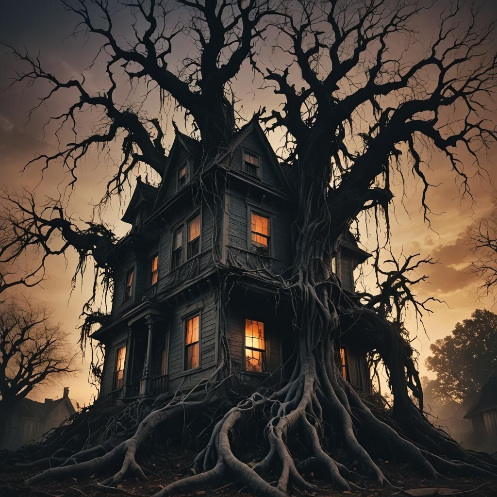 A haunted house