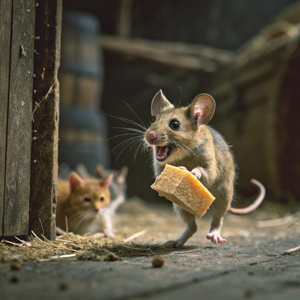 And The Mouse Win... The Cheese it's Mine ππ