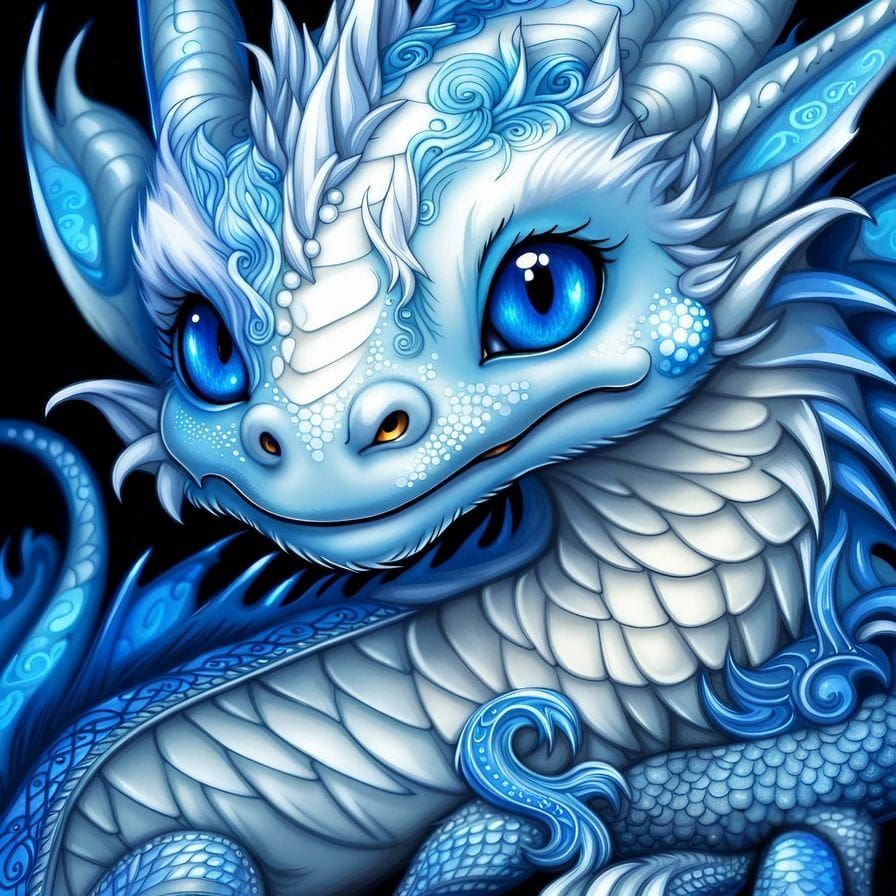 Cute Dragon - AI Generated Artwork - NightCafe Creator