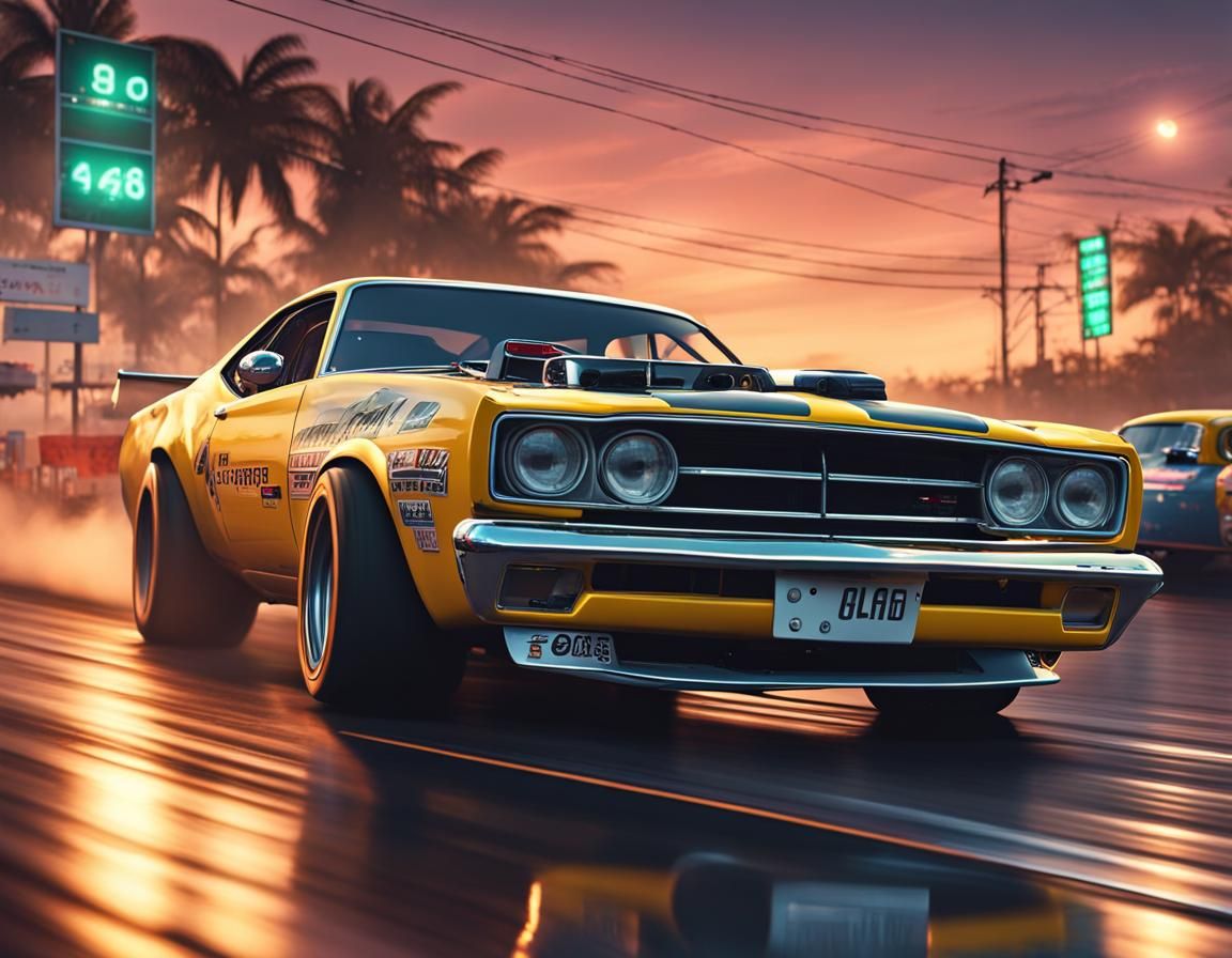 Drag racing  by @undefined