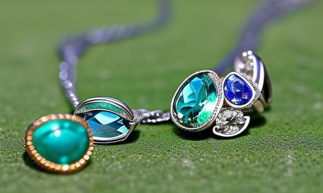 blue, green, turquoise, emerald, topaz, lapis lazuli jewelry...