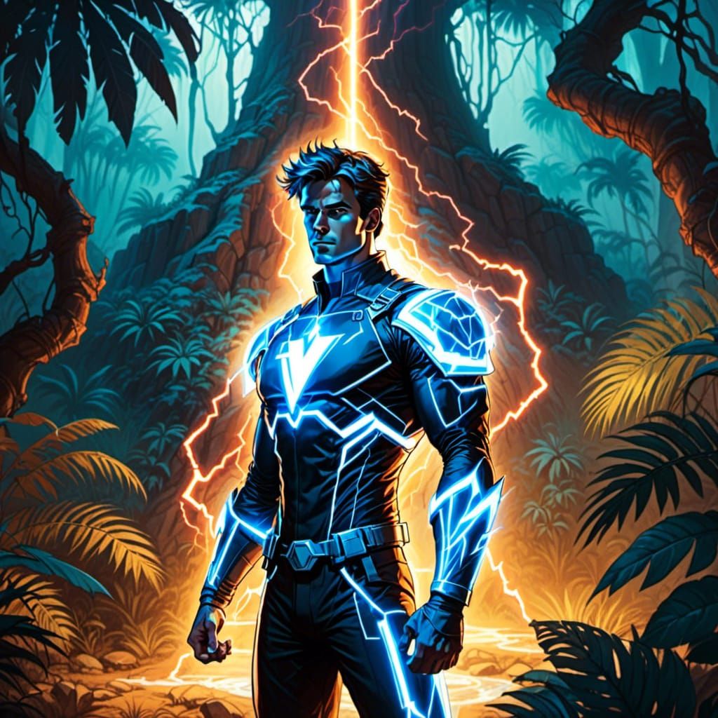  <lora:Shiver_of_Light:1.0> An explorer discovering an ancient ruin in the jungle